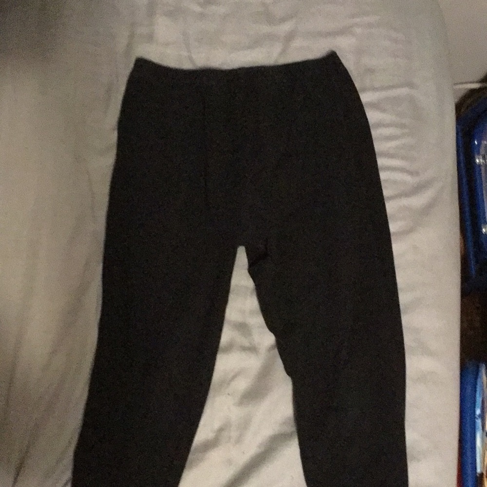 Bobbie brooks 7/8 youth ankle lace black leggings.
